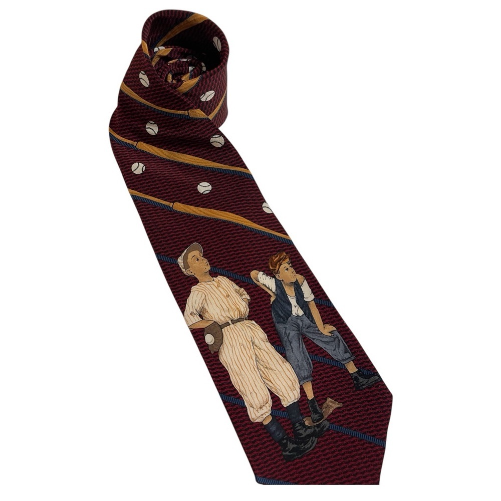 THREE VINTAGE TIES INCLUDING SATURDAY EVENING POST - Picture 3 of 15